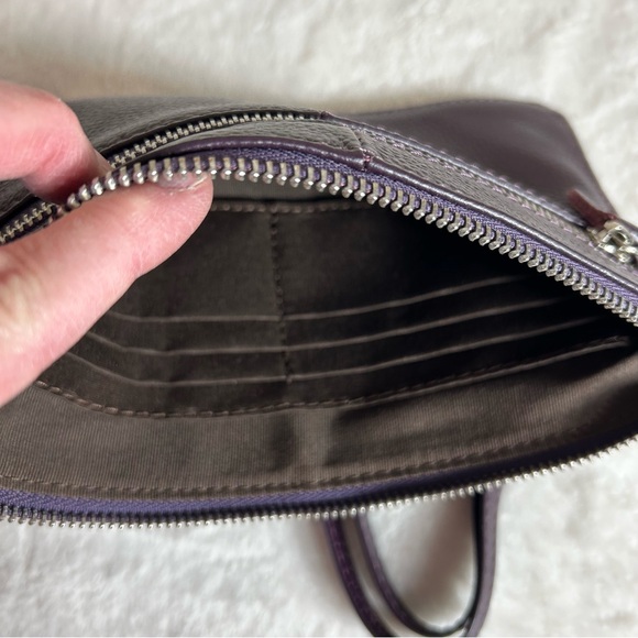 Befen Dark Plum Leather Adjustable Strap Crossbody Bag - Picture 4 of 9